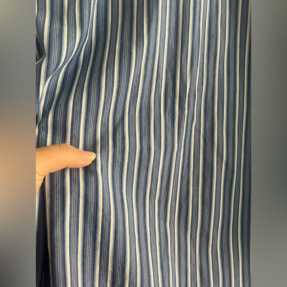 Banana Republic Blue Striped 100% Cotton Button Down Shirt Men’s M - Picture 7 of 7